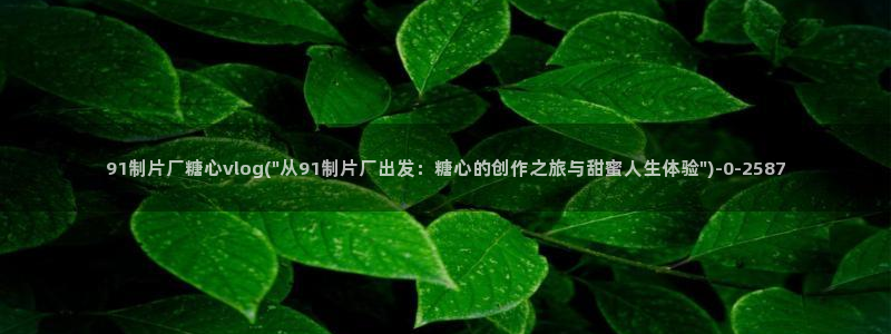 糖心vlgo拜年视频：91制片厂糖心vlog(\